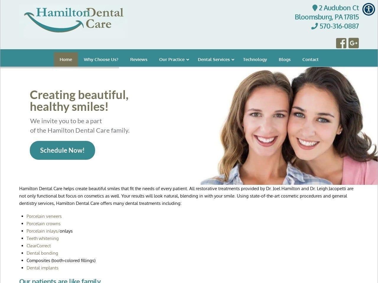 David M Hamilton Dds screenshot