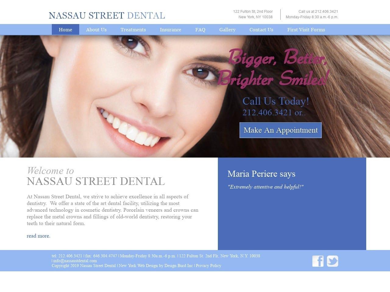 Nassau Street Dental Associates screenshot
