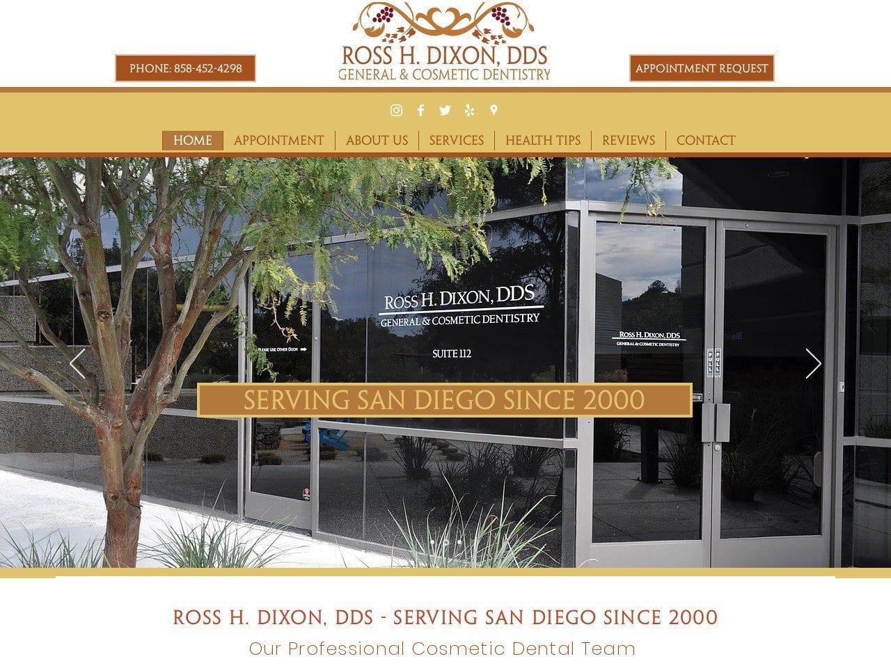Dr. Ross H. Dixon DDS screenshot
