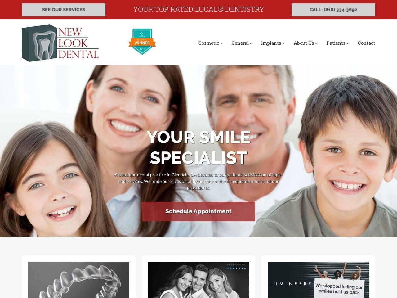 Dr. Lousine V. Kirakosian DDS screenshot