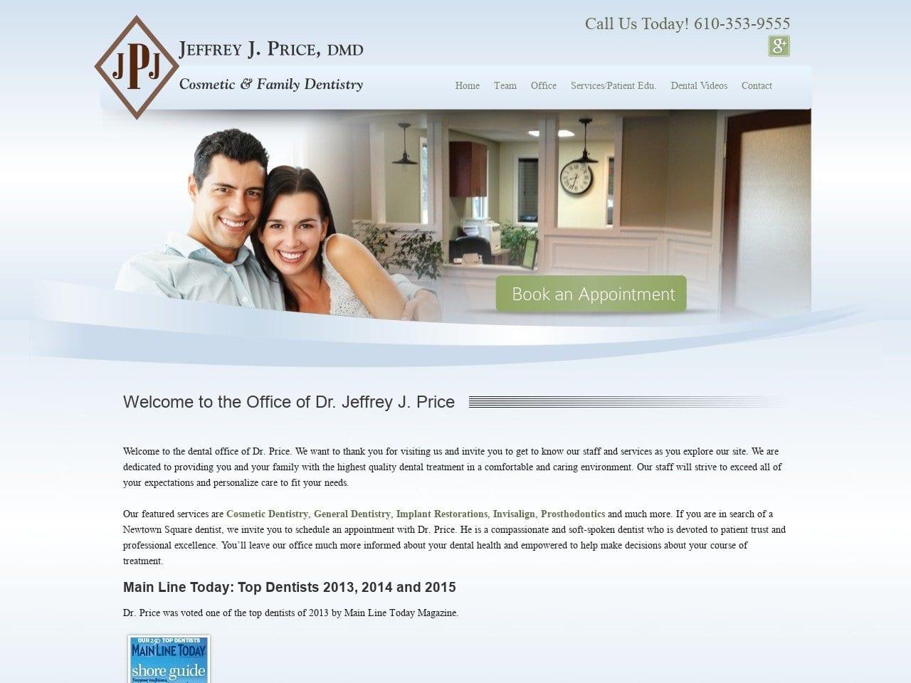Jeffrey J. Price, DMD screenshot