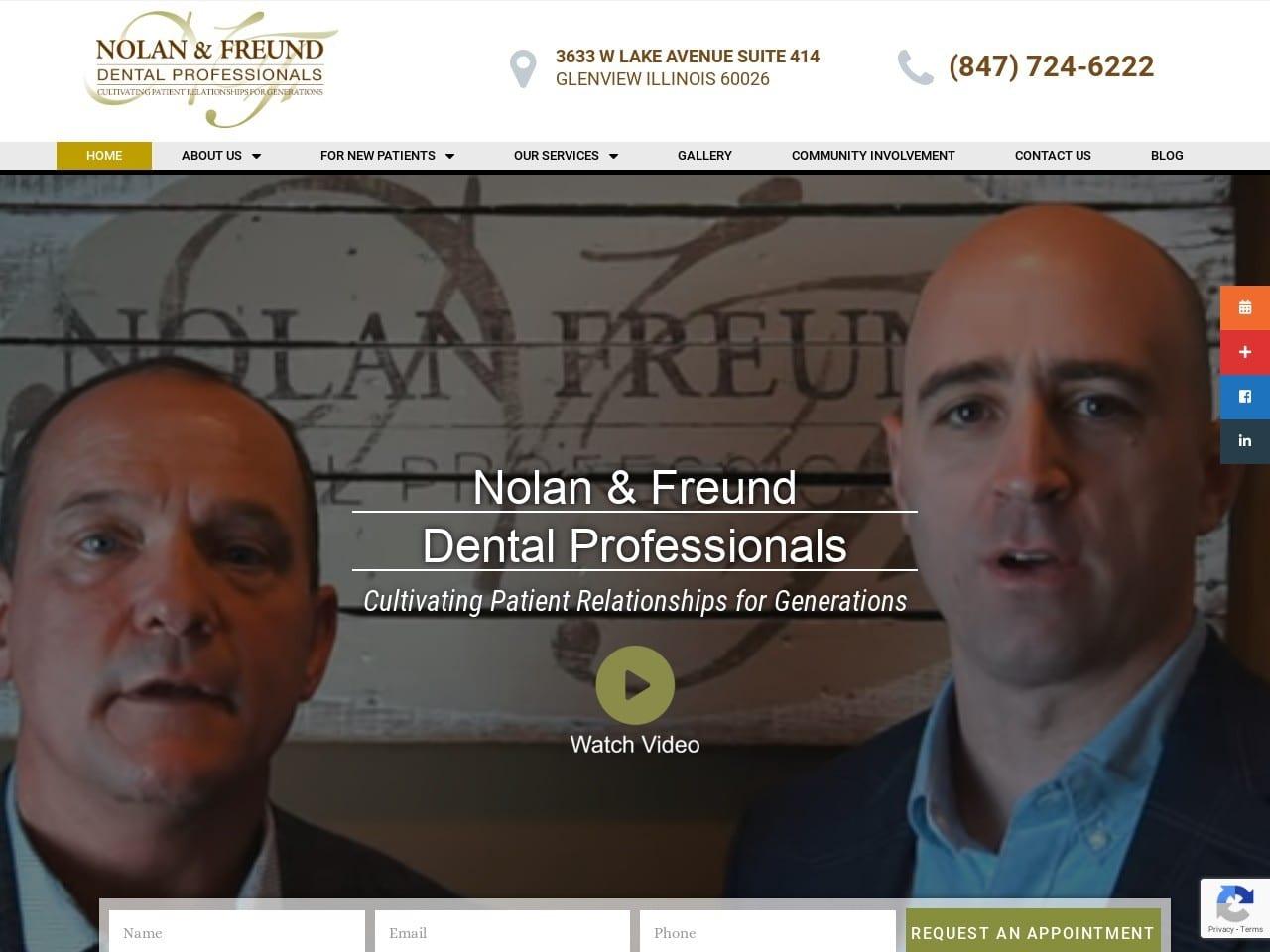 Nolan & Freund Dental Professionals screenshot