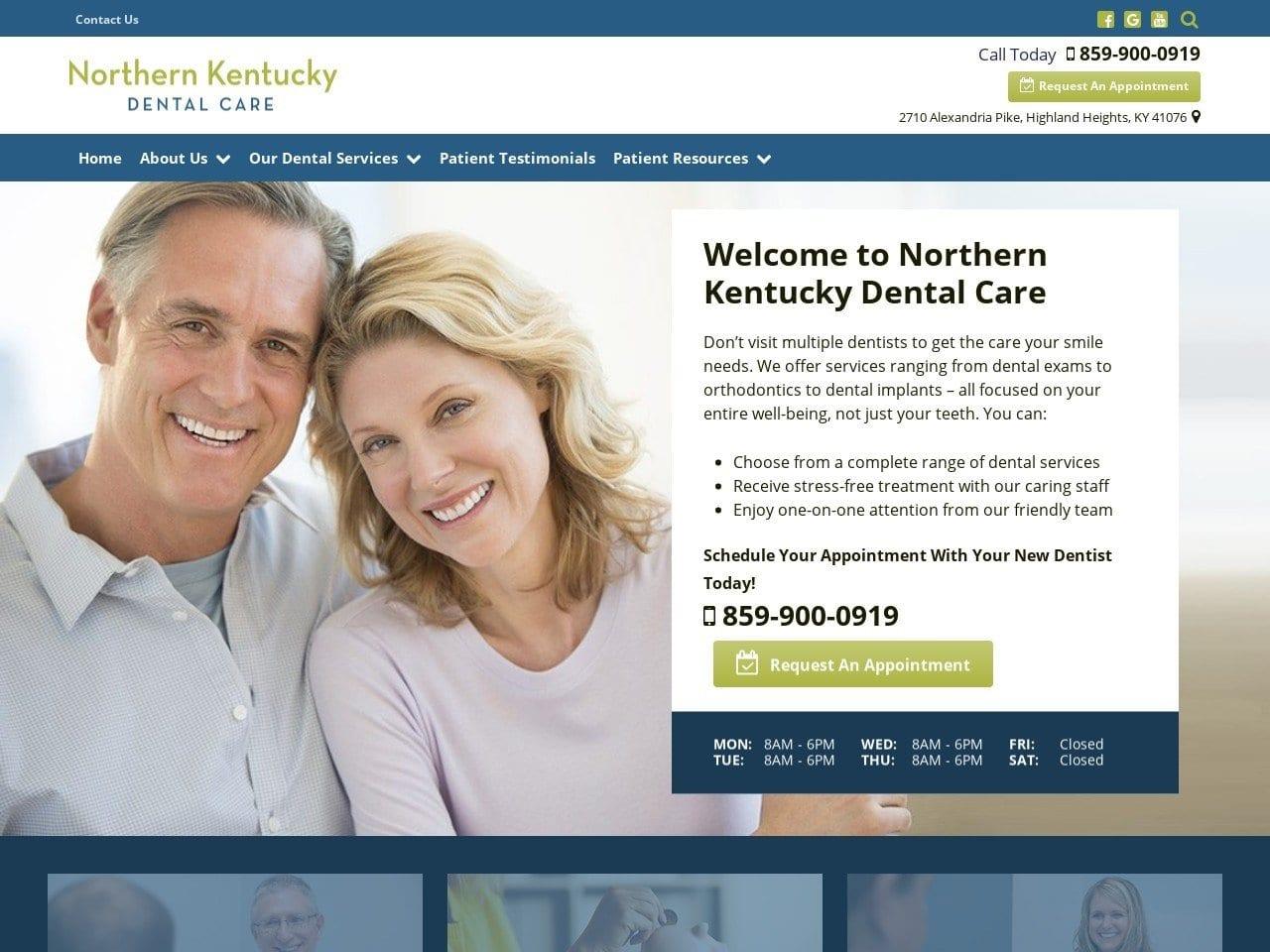 Northern Kentucky Dental Care James D. Theiss DMD screenshot