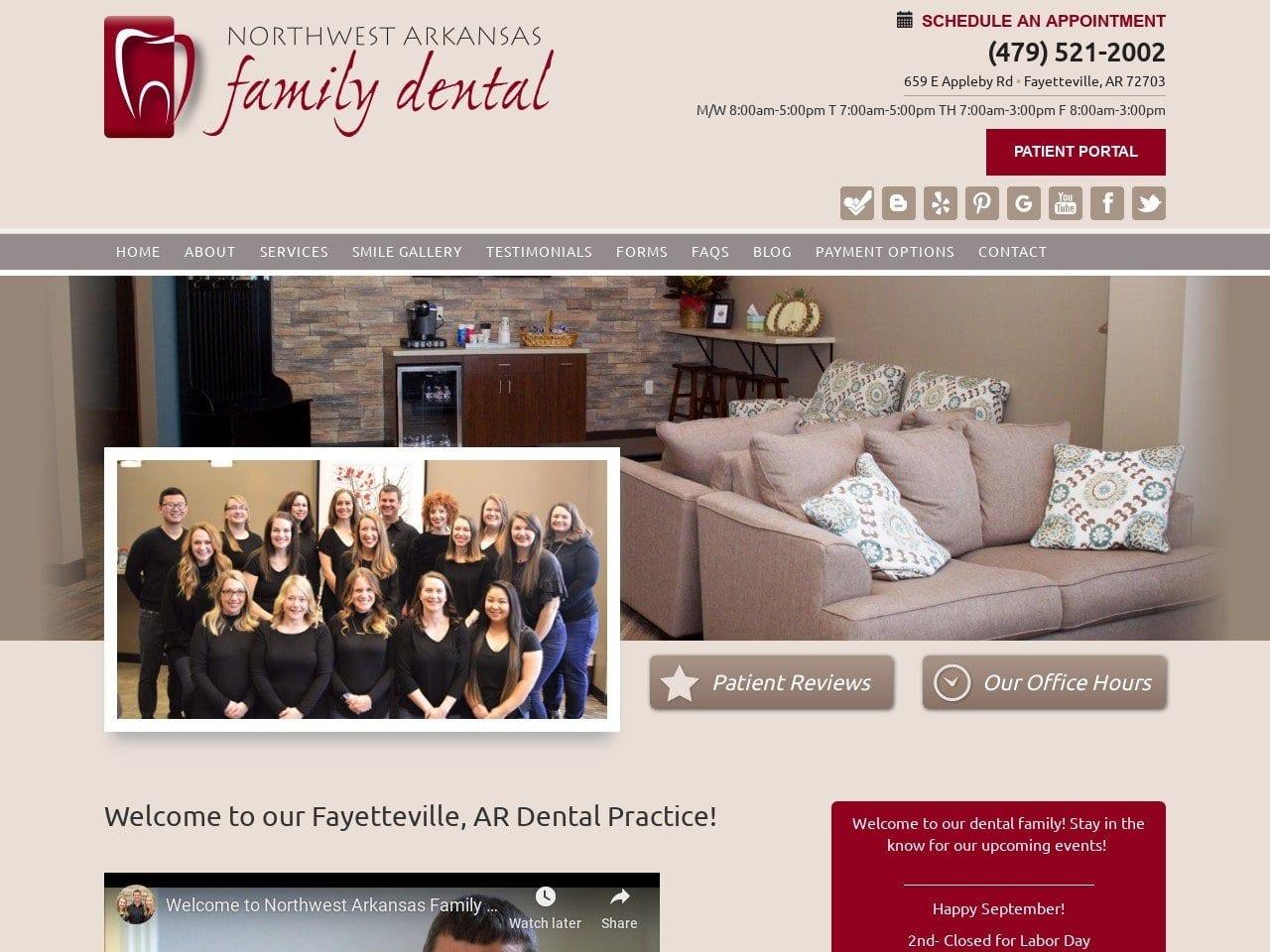 Northwest Arkansas Family Dental screenshot