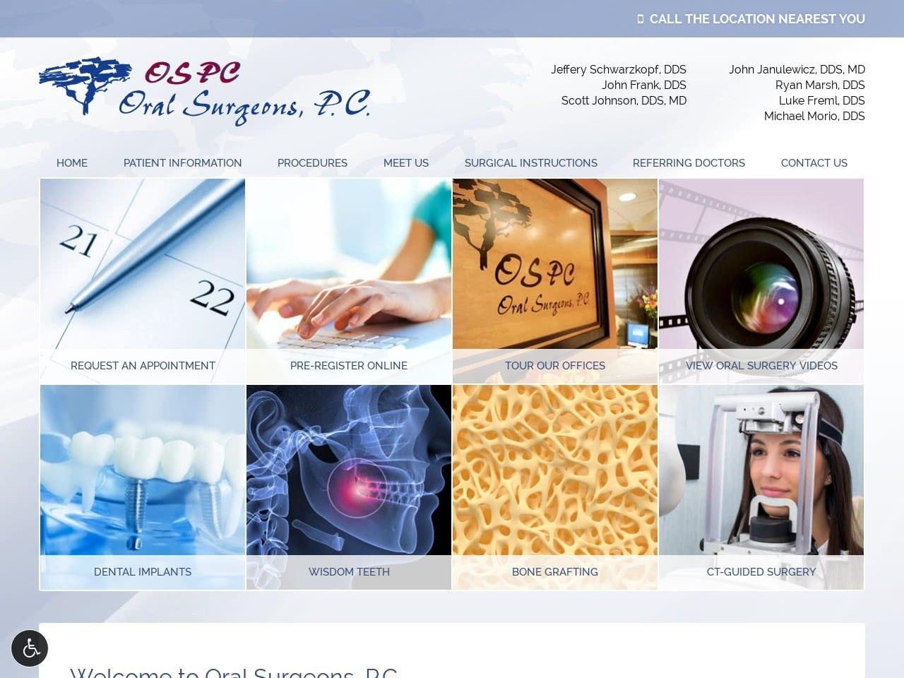 Oral Surgeons P.C. Schwarzkopf Jeffery DDS screenshot