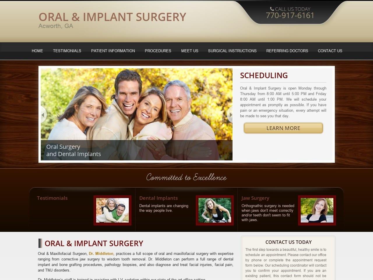 Oral & Implant Surgery LLC screenshot
