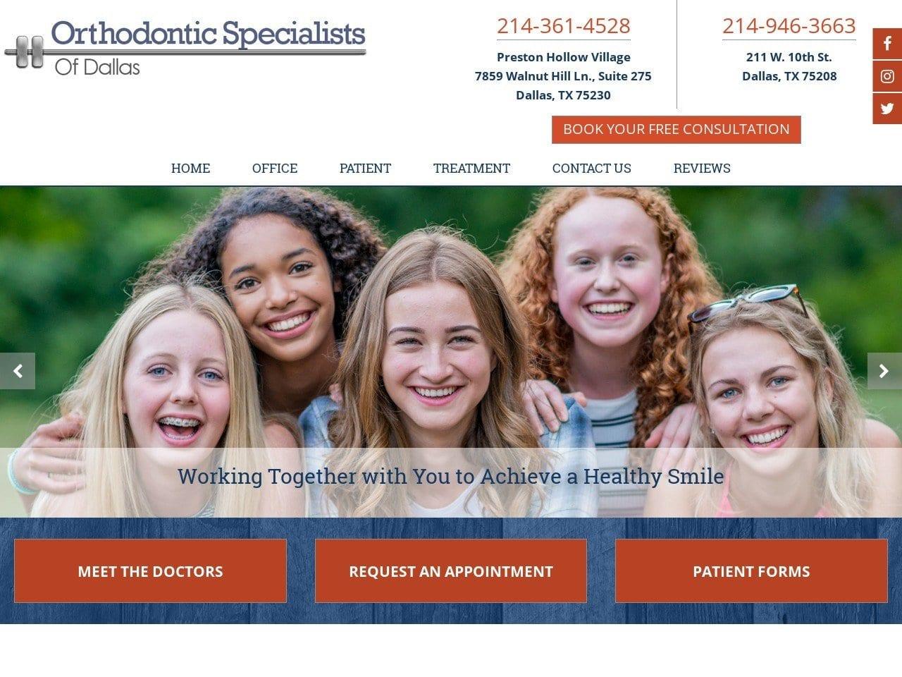 Orthodontic Specialists of Dallas screenshot