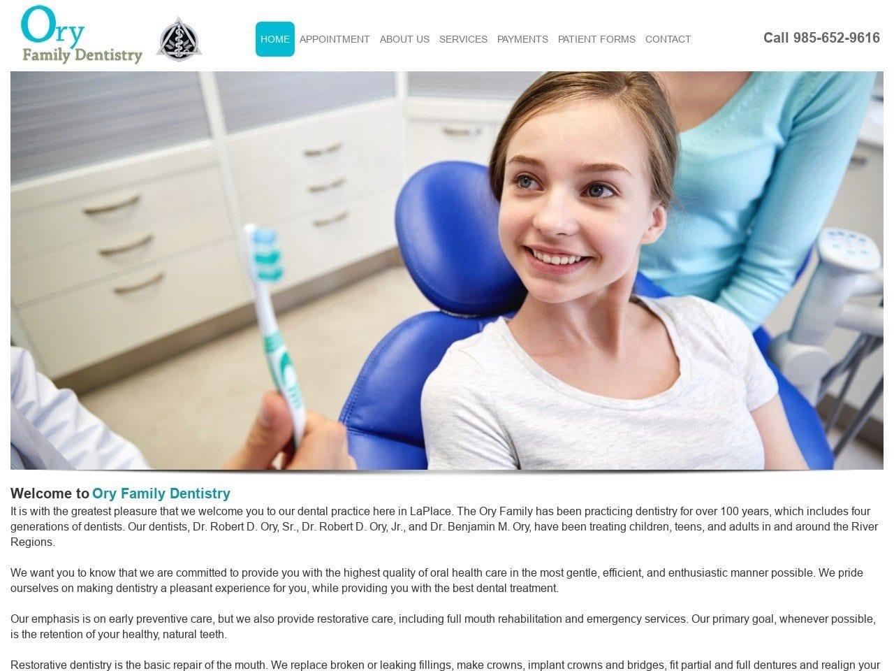 Ory Family Dentistry Ory Sr Robert D DDS