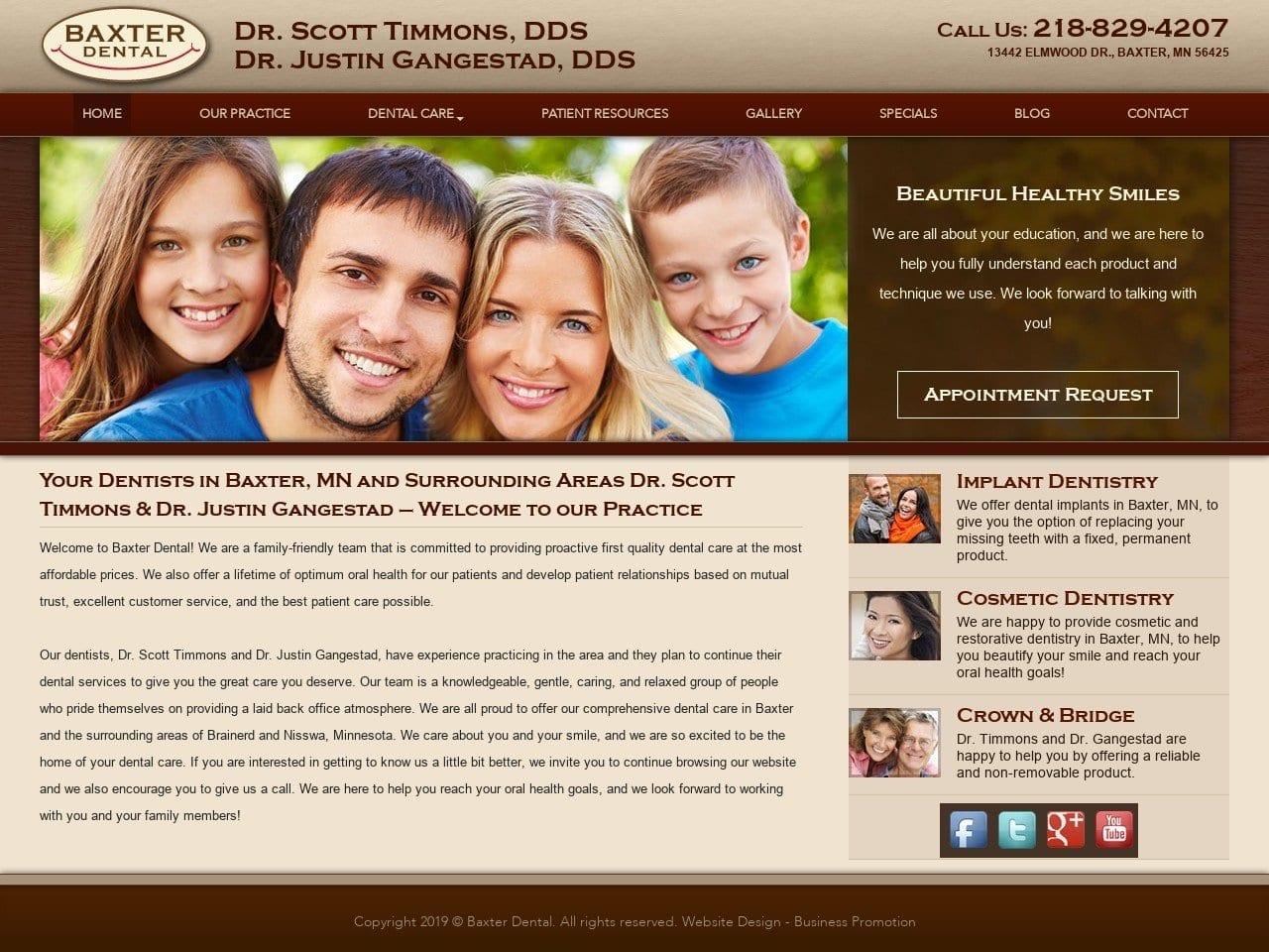 Baxter Dental screenshot