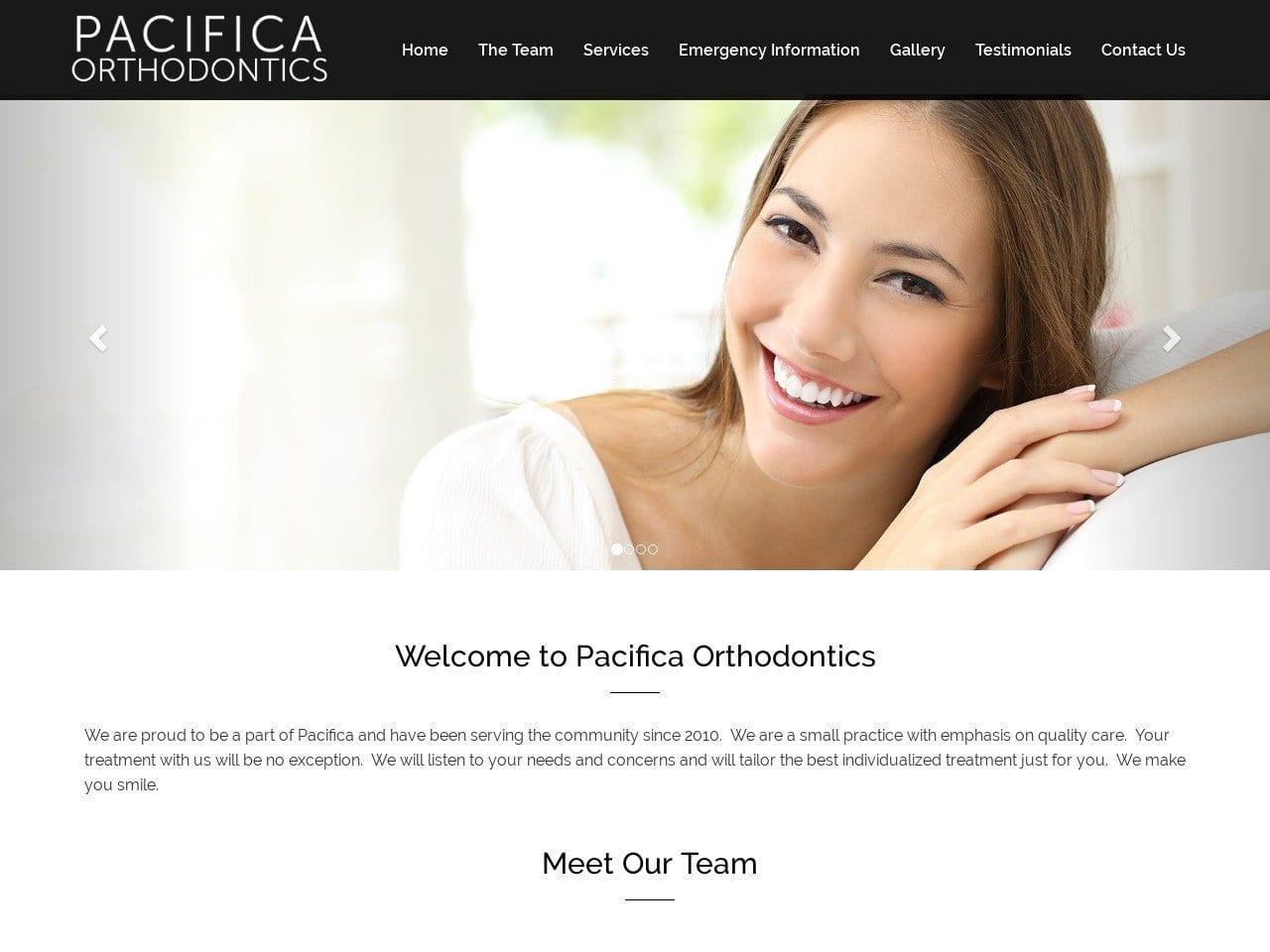 Pacifica Orthodontics screenshot
