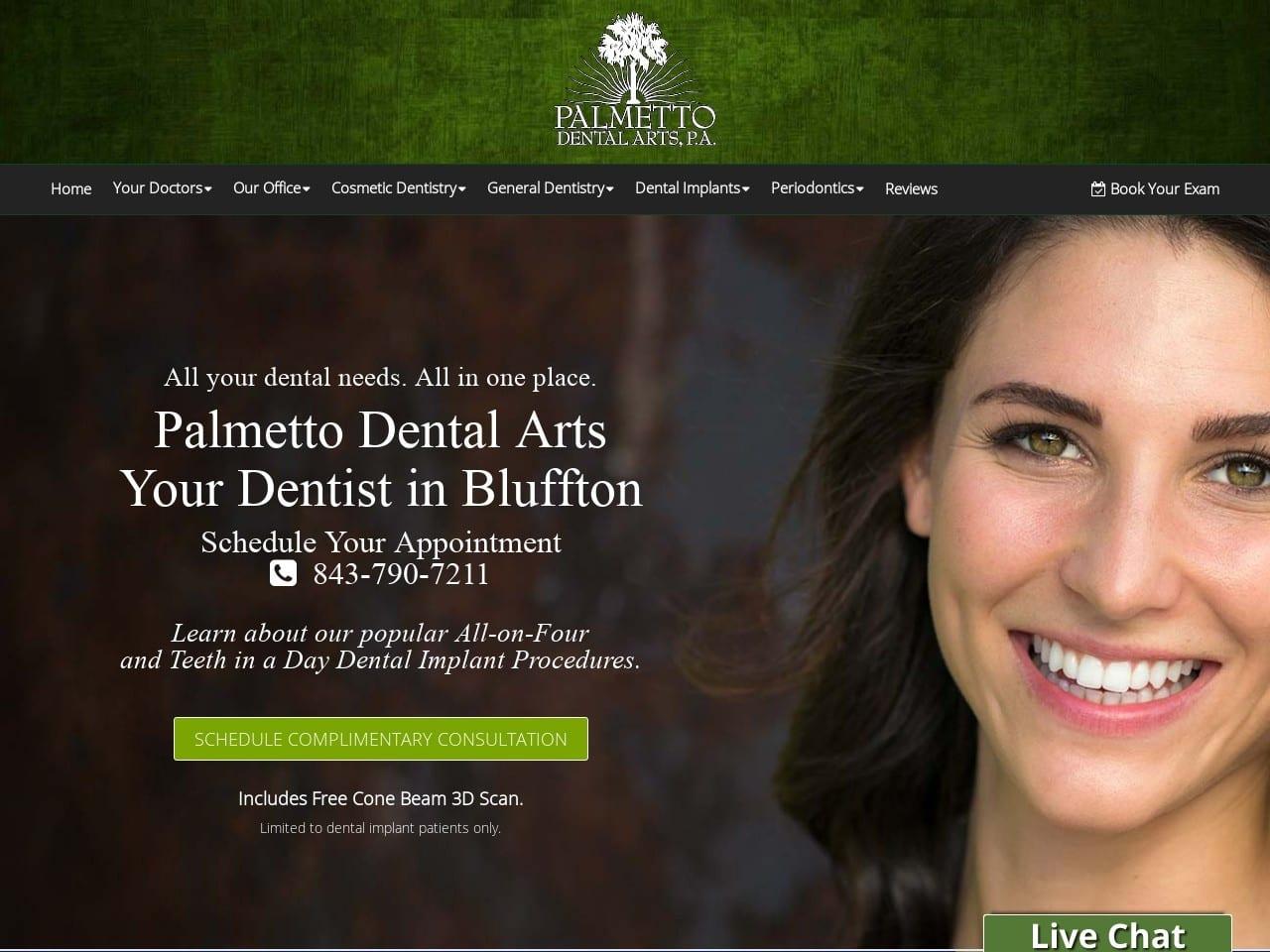 Palmetto Dental Arts screenshot