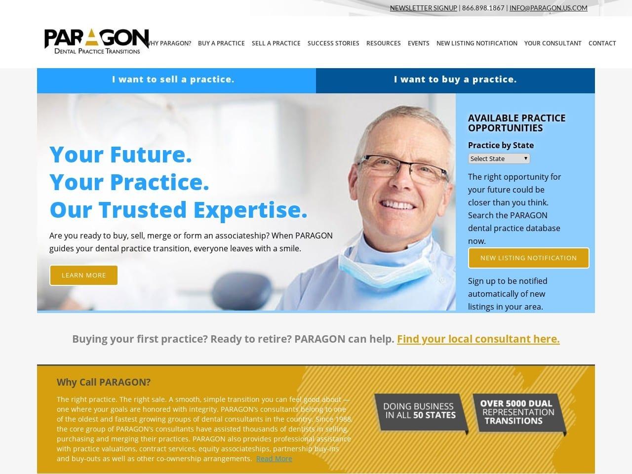 PARAGON Dental Practice Transitions screenshot