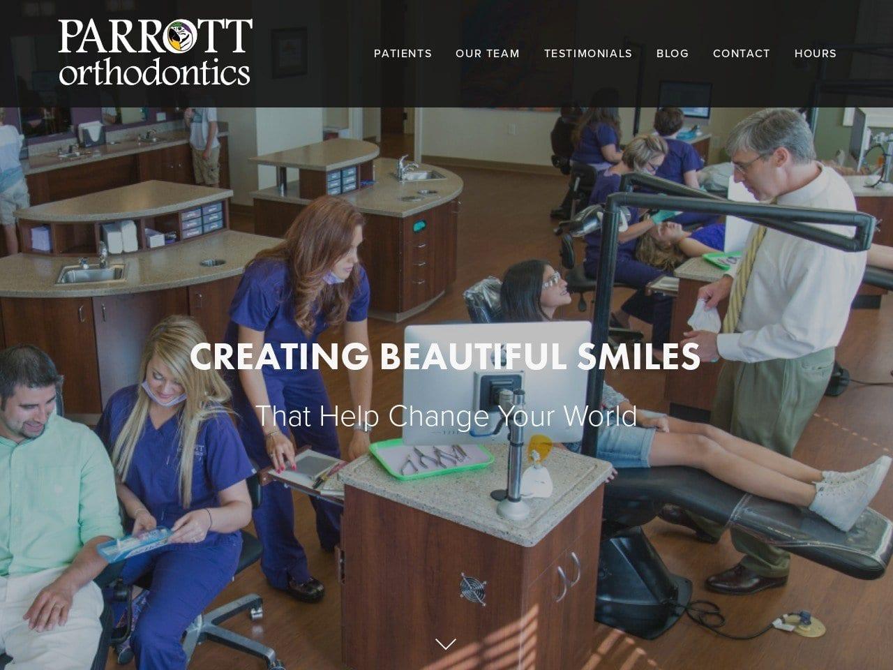 Parrott Orthodontics screenshot