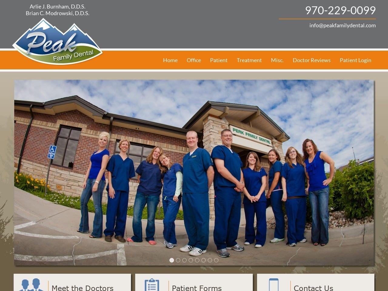 Peak Family Dental Inc screenshot