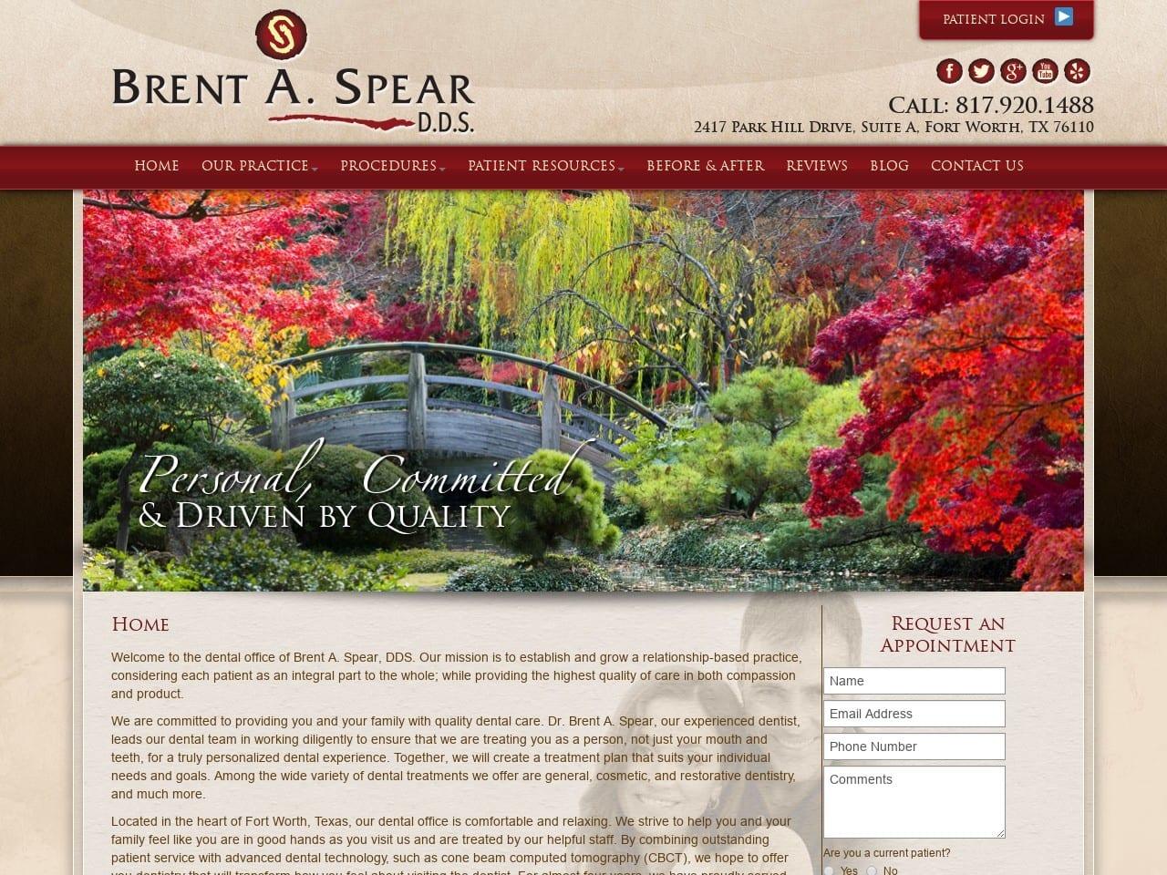 Brent A. Spear D.D.S screenshot