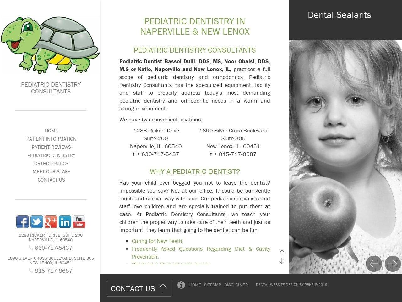 Pediatric Dentistry Consultants screenshot
