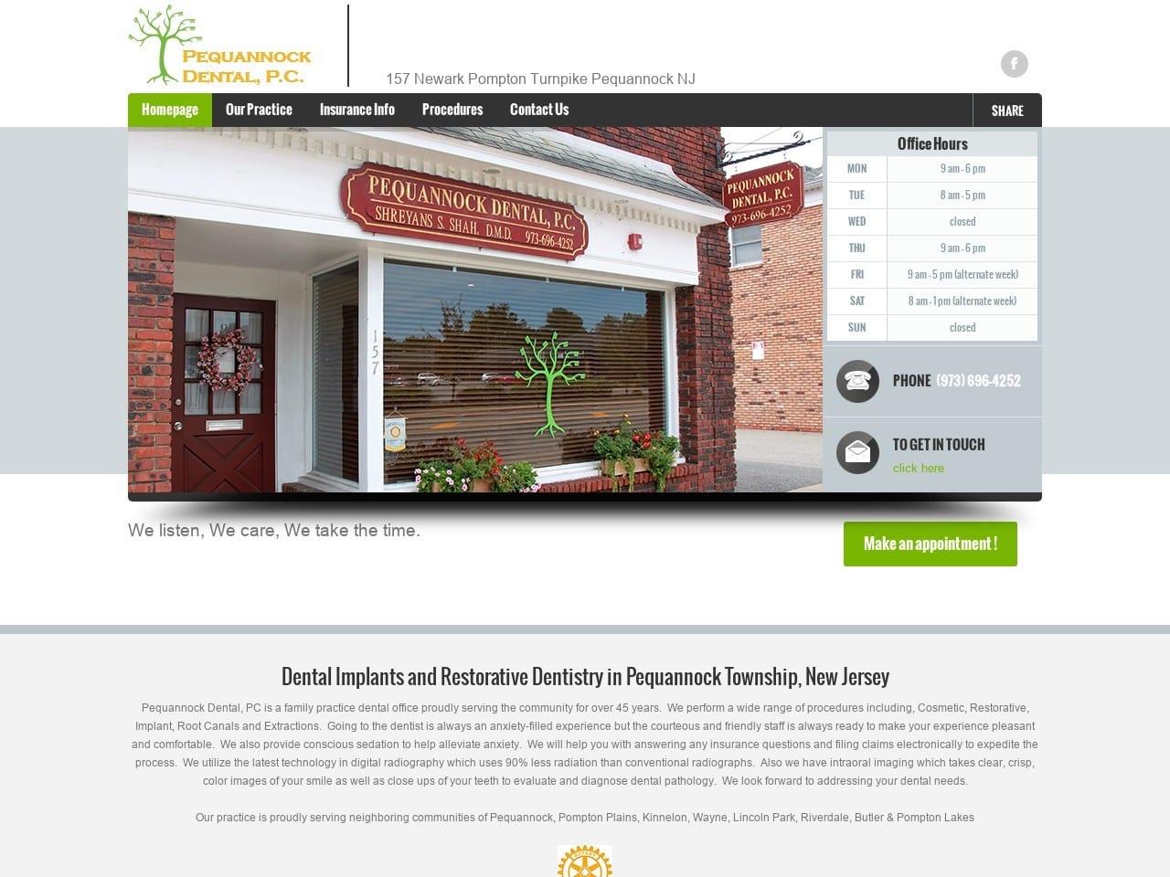 Pequannock Dental screenshot