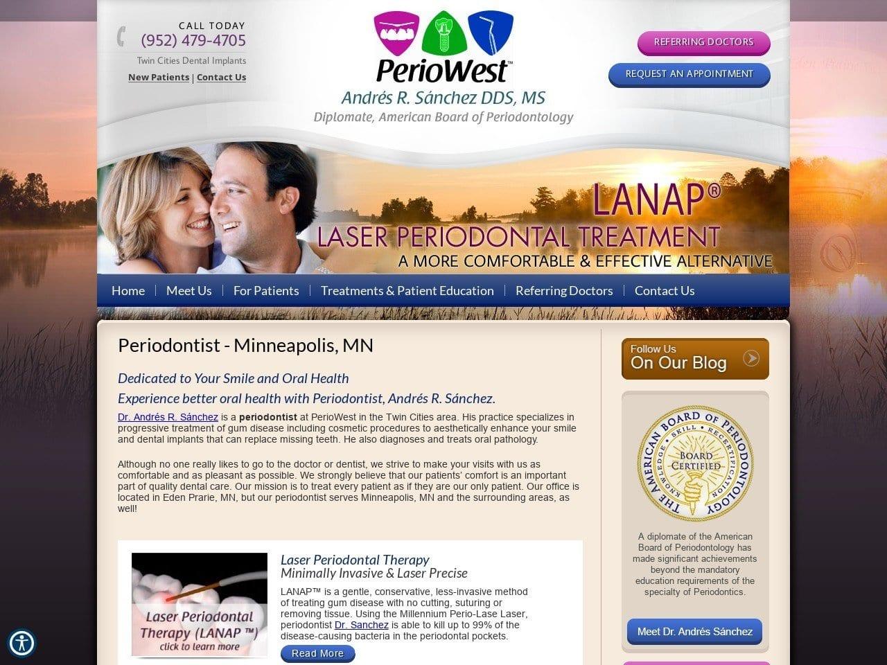 PerioWest Andres R. Sanchez DDS MS Diplomate ABP