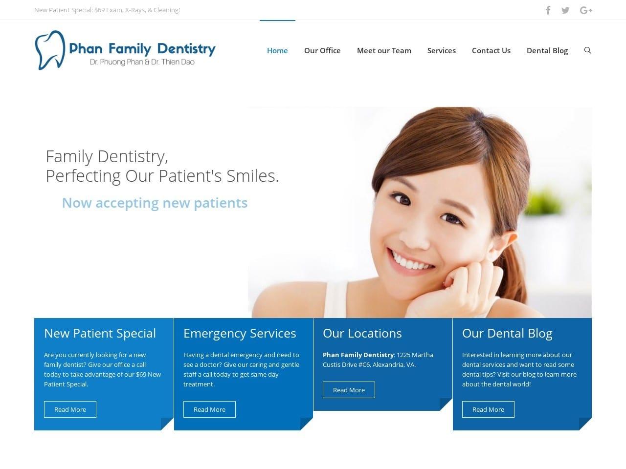 Dr. Phuong Phan D.M.D. PC screenshot