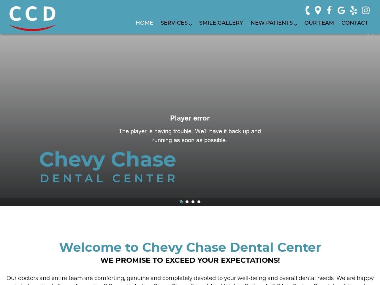 Chevy Chase Dental Center screenshot