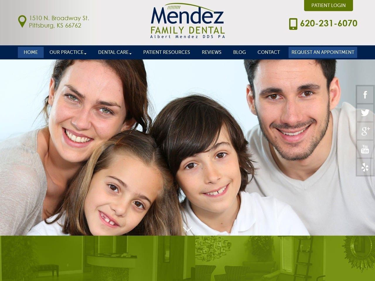 Albert Mendez DDS PA screenshot
