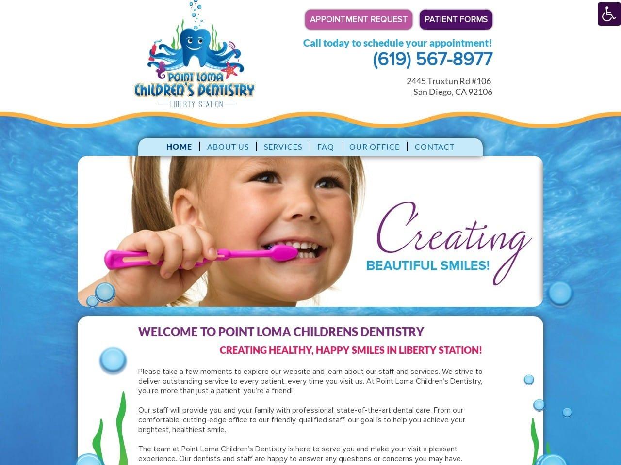 Point Loma Childrens Dentistry screenshot