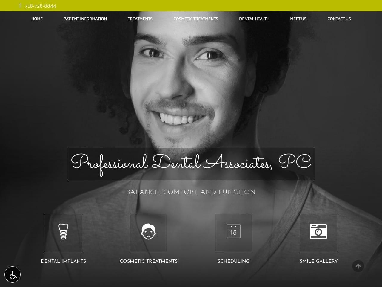Professional Dental Associates, PC screenshot