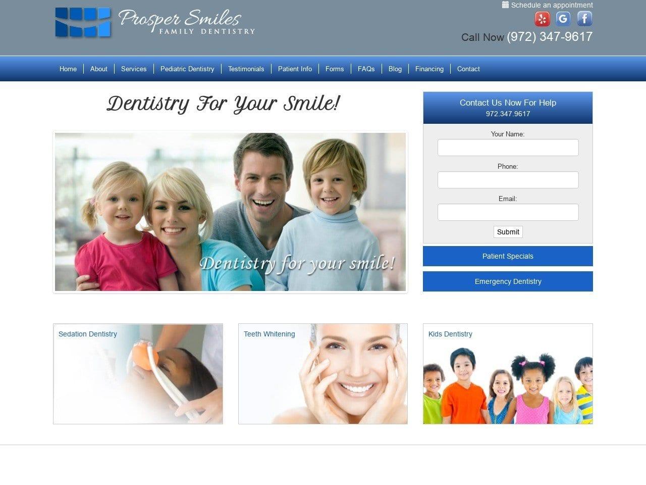 Prosper Smiles Family Dentistry screenshot