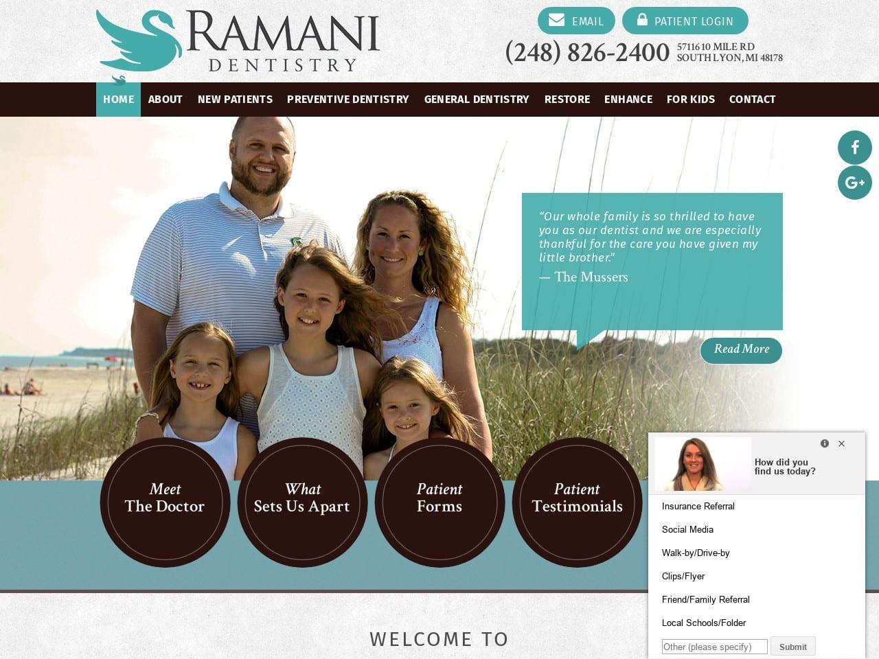 Ramani Dentistry screenshot