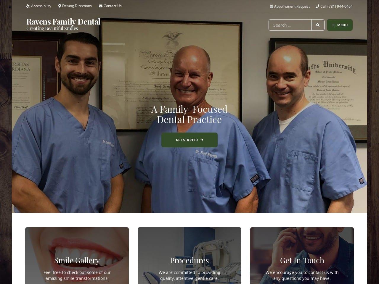 Ravens Family Dental screenshot