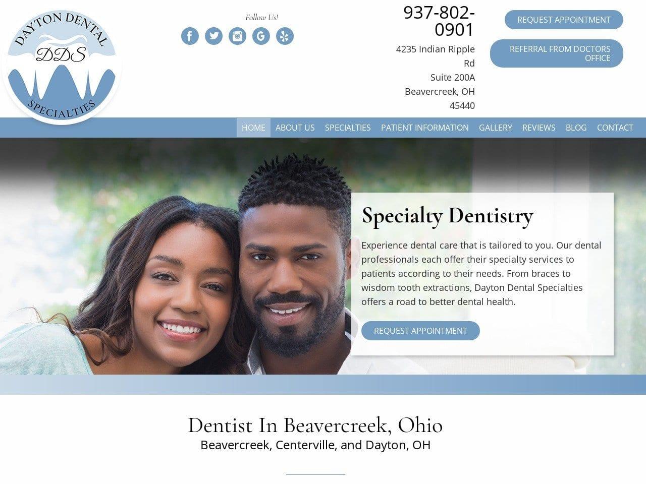 Dayton Dental Specialties screenshot
