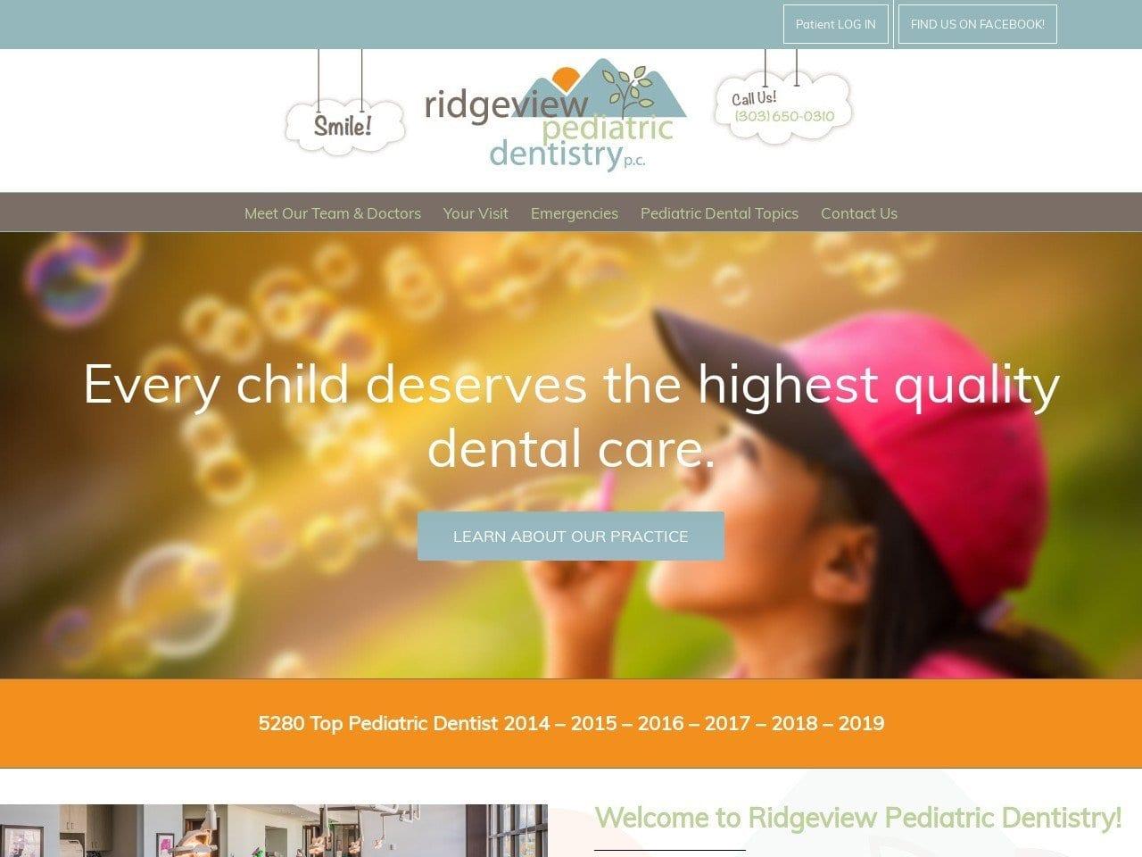 Ridgeview Pediatric Dentistry screenshot