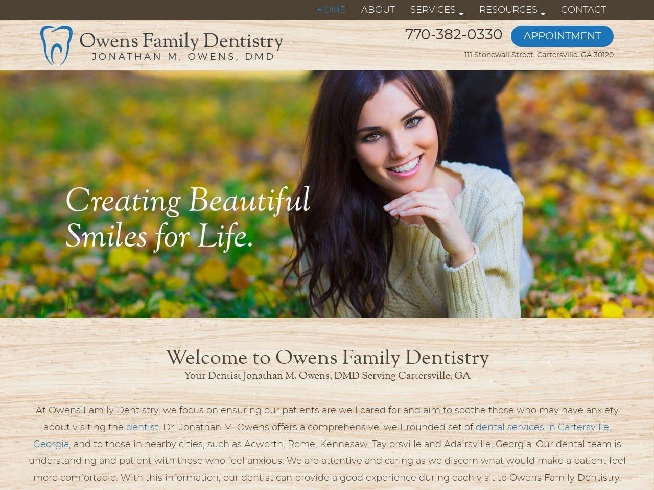 Swanson Donald W Dds Owens Jonathan Dmd screenshot