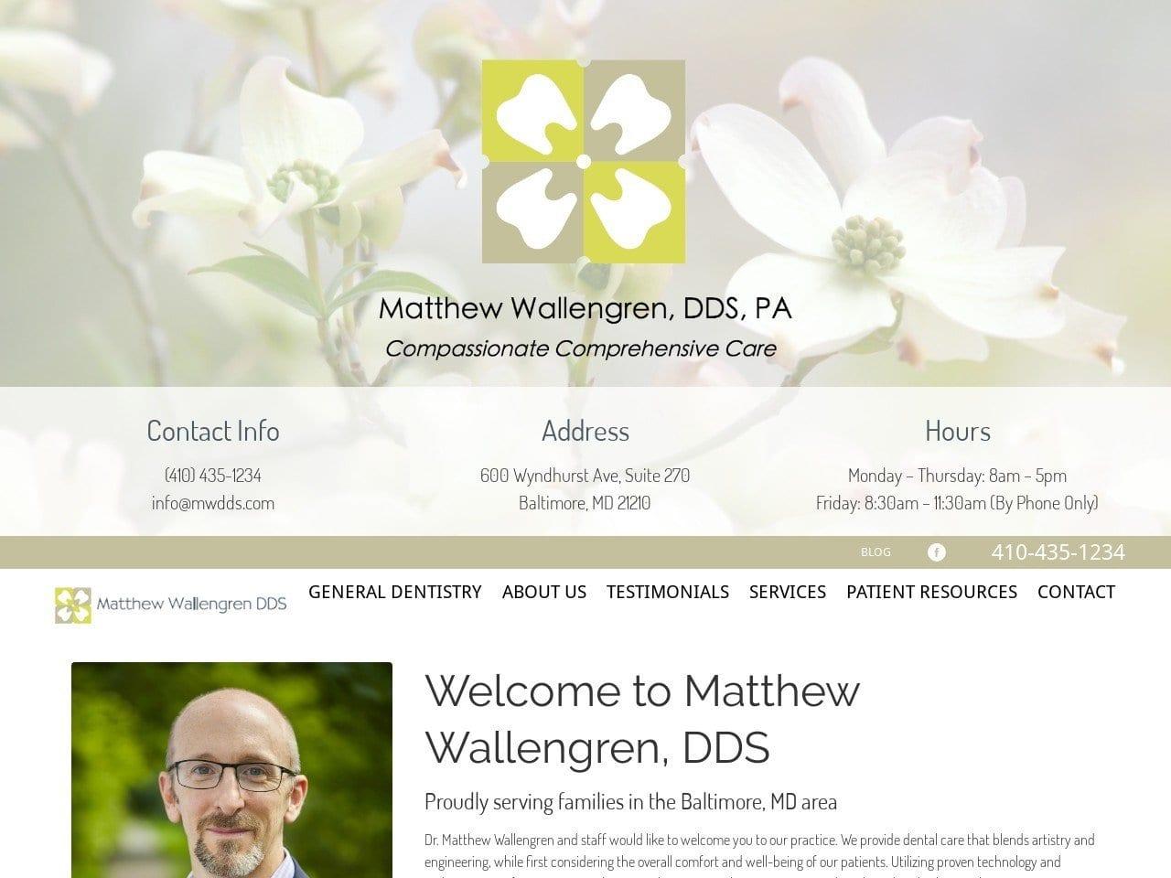 Matthew H. Wallengren DDS