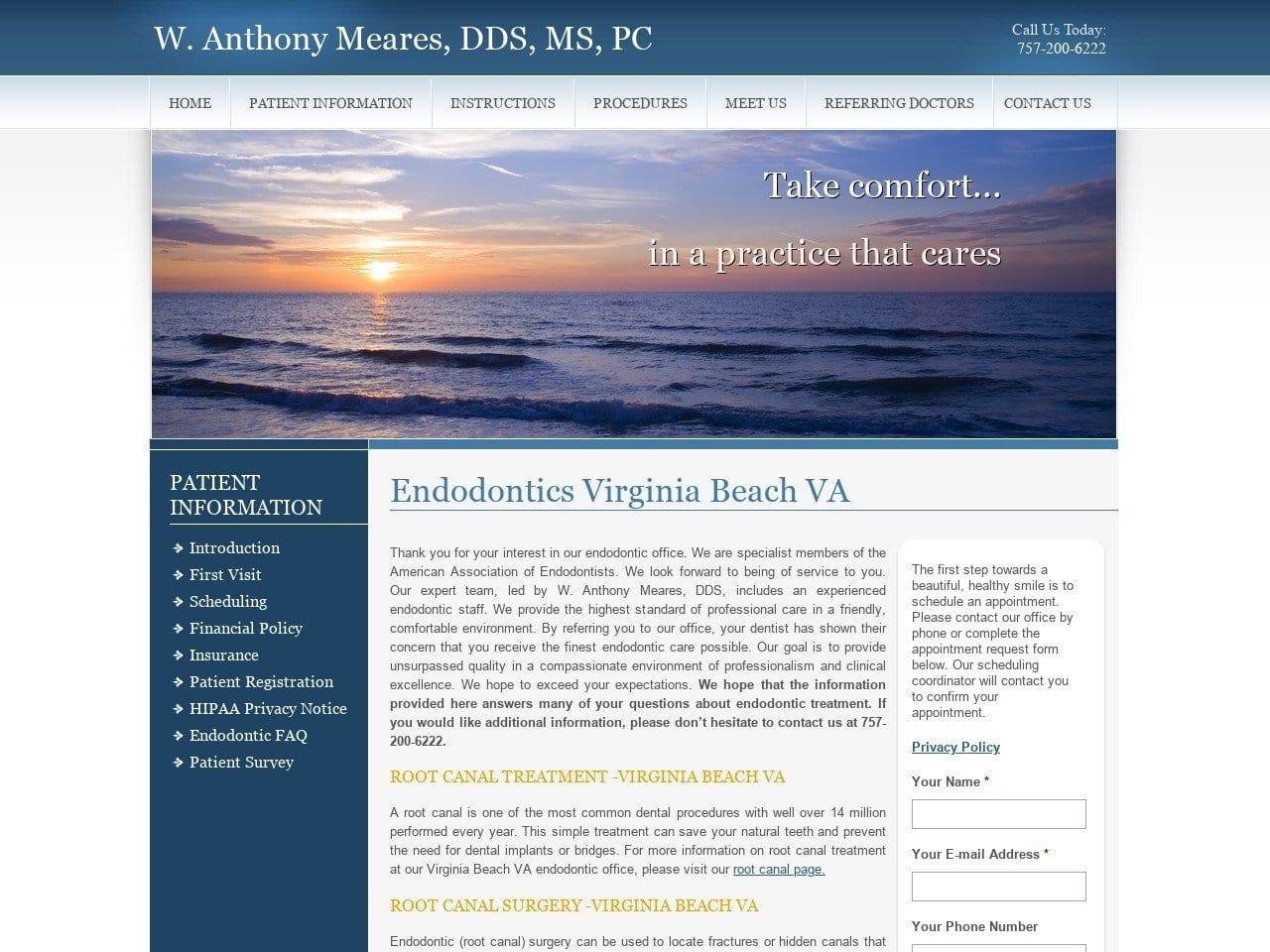 W. Anthony Meares DDS MS