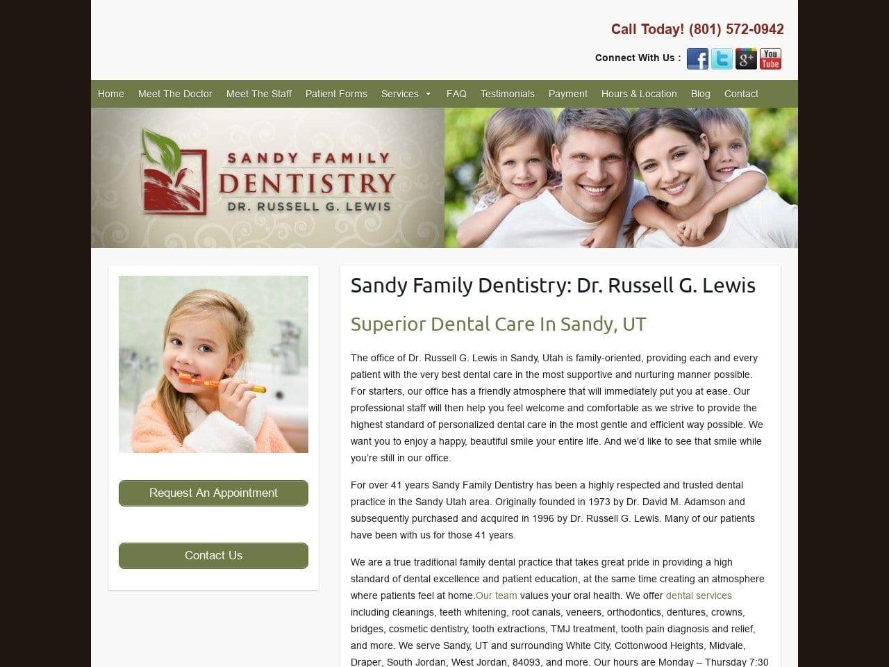 Sandy Family Dentistry Dr. Russell G. Lewis