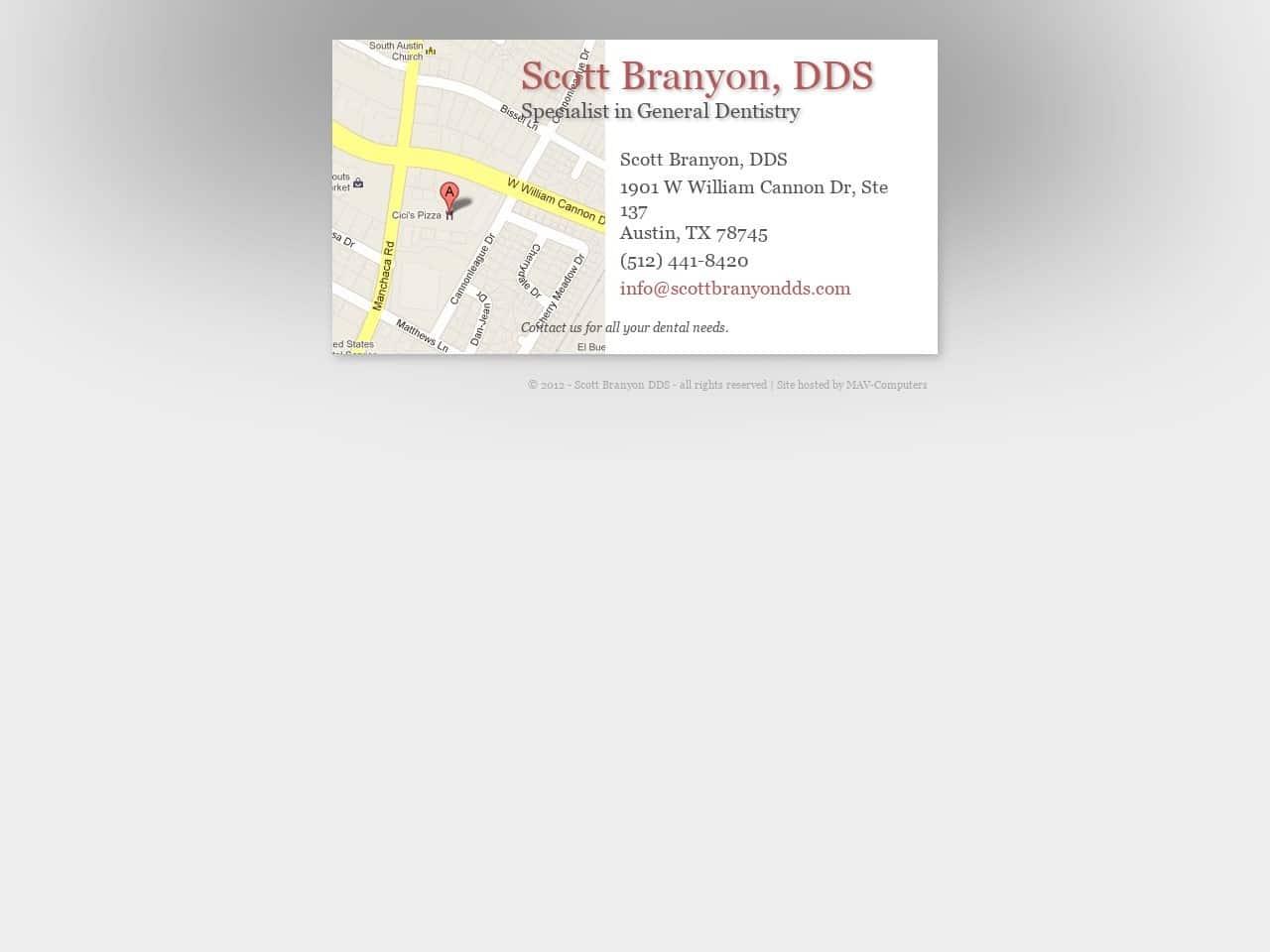 Dr. Scott T. Branyon DDS