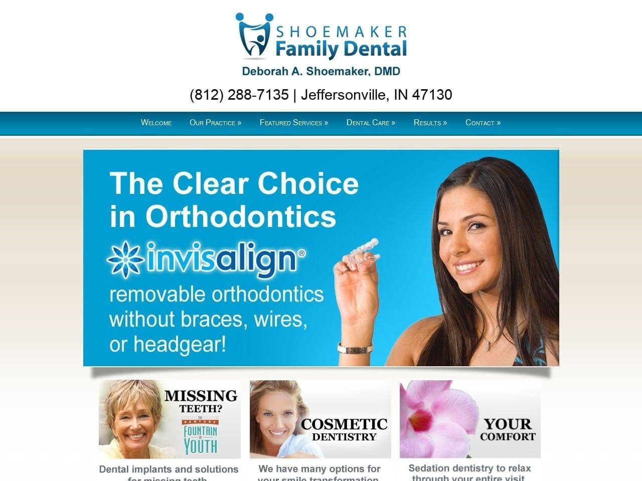 Shoemaker Family Dental screenshot