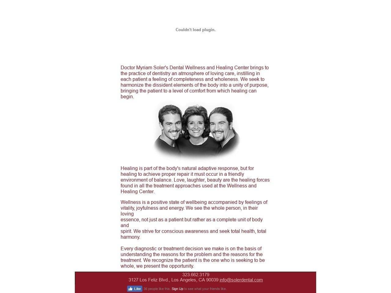 Soler Dental Corporation Soler Myriam S DDS screenshot