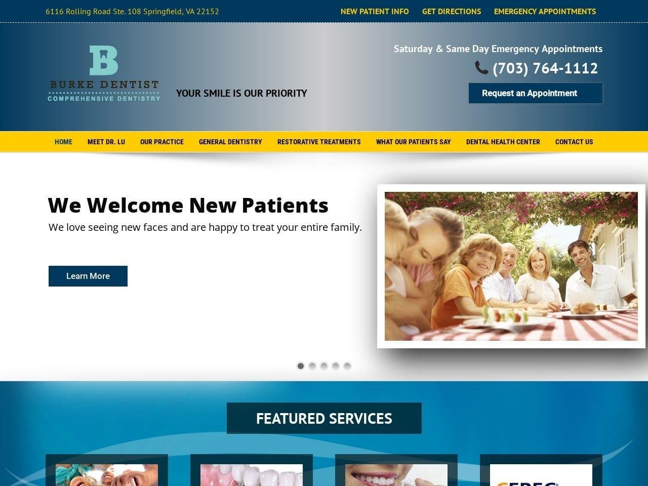 Burke Family & Cosmetic Dentistry screenshot