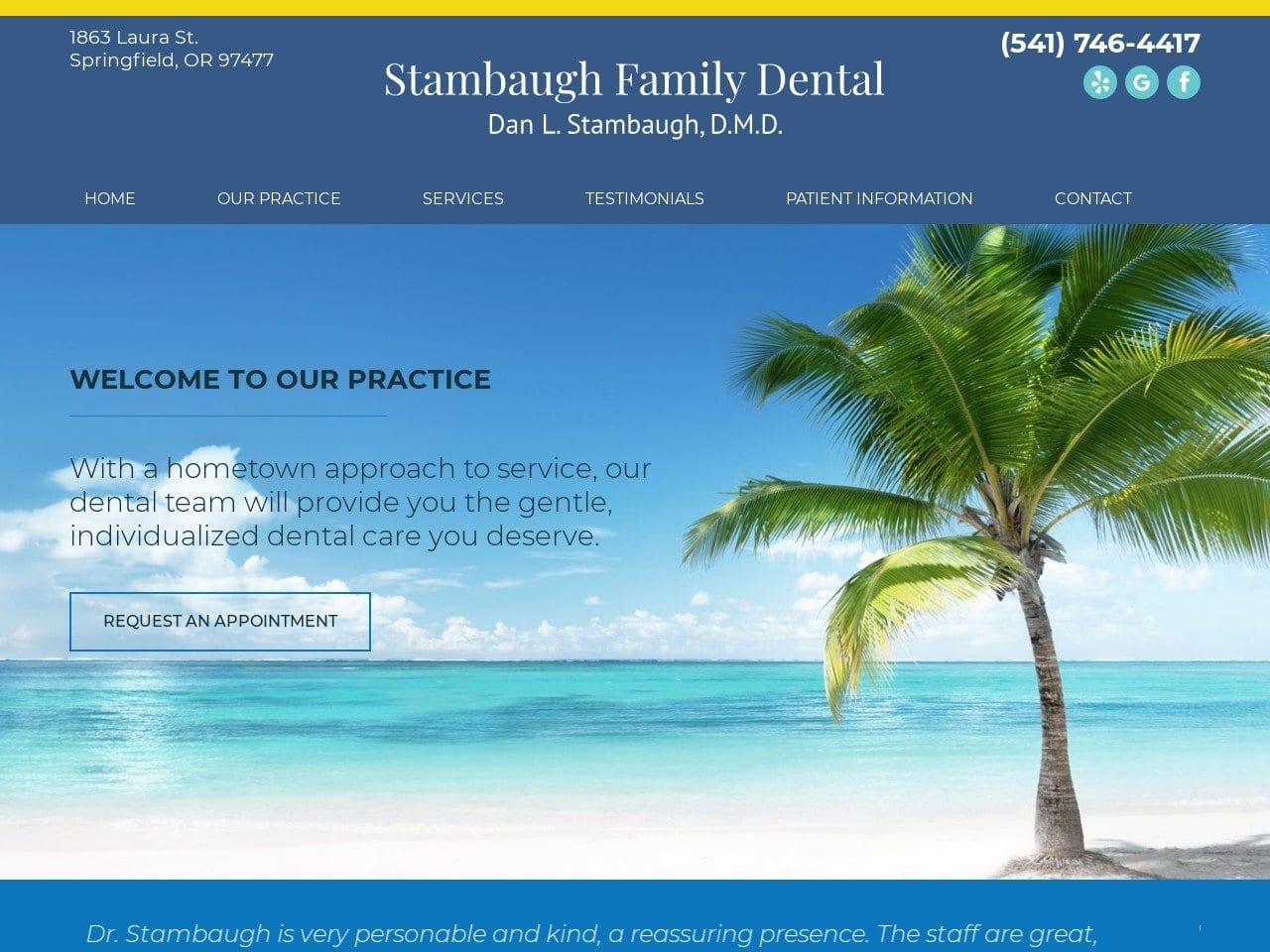 Stambaugh Family Dental screenshot