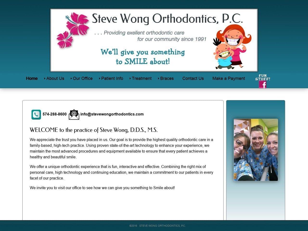 Steve Wong Orthodontics PC screenshot