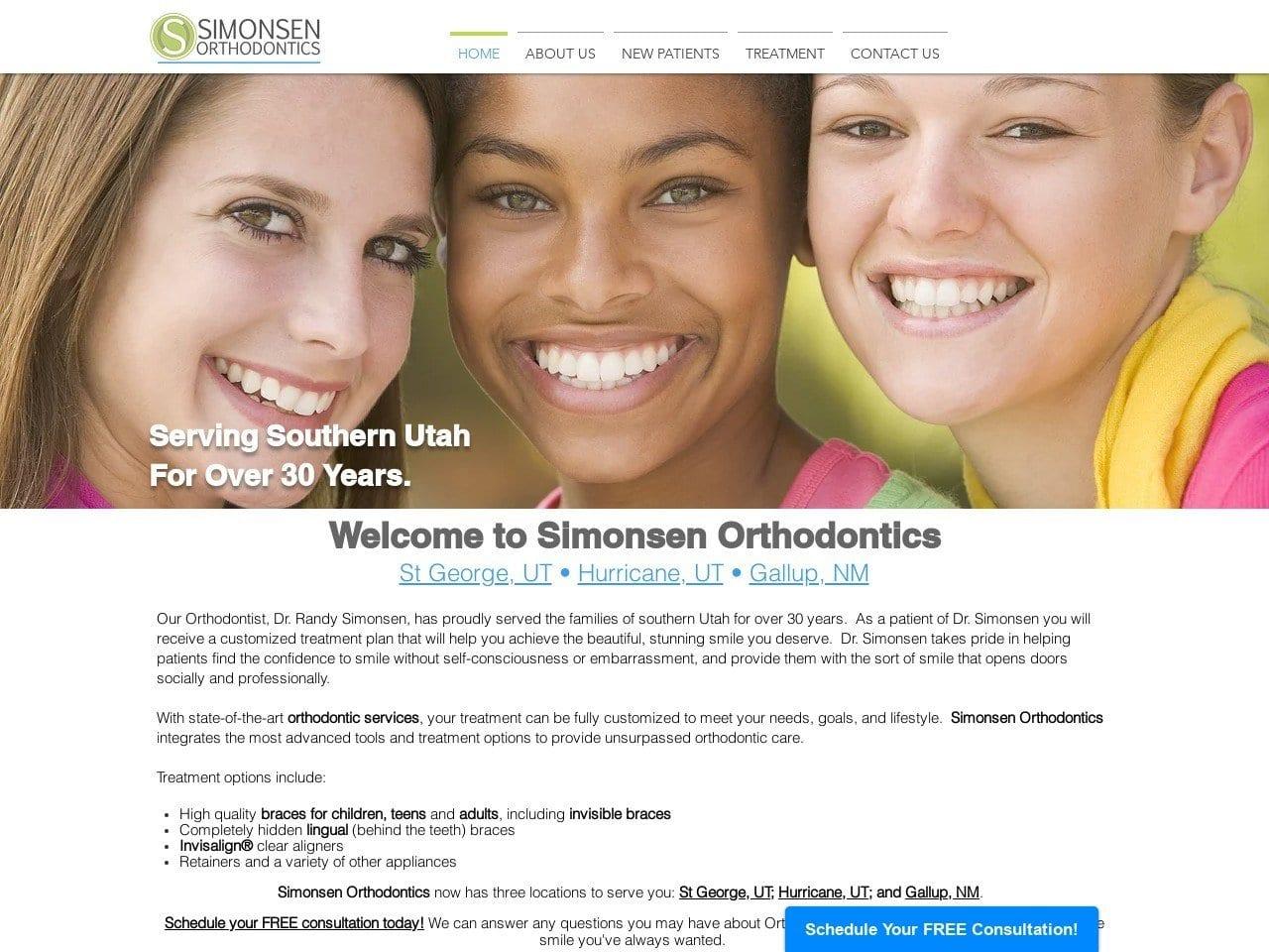 Simonsen Orthodontics | Randy T. Simonsen DDS P.C. screenshot