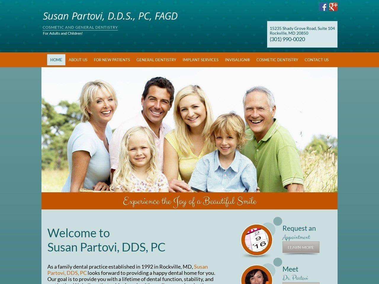 Susan Partovi DDS screenshot