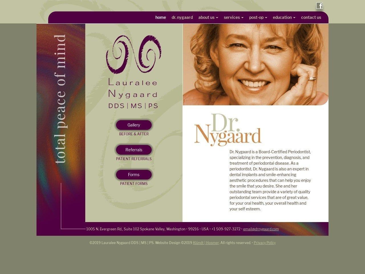 Lauralee Nygaard DDS MS PS screenshot