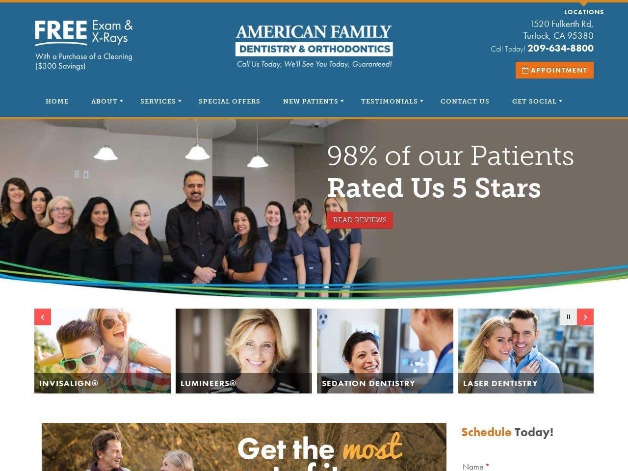 American Family Dentistry Chahal Surjit DDS screenshot