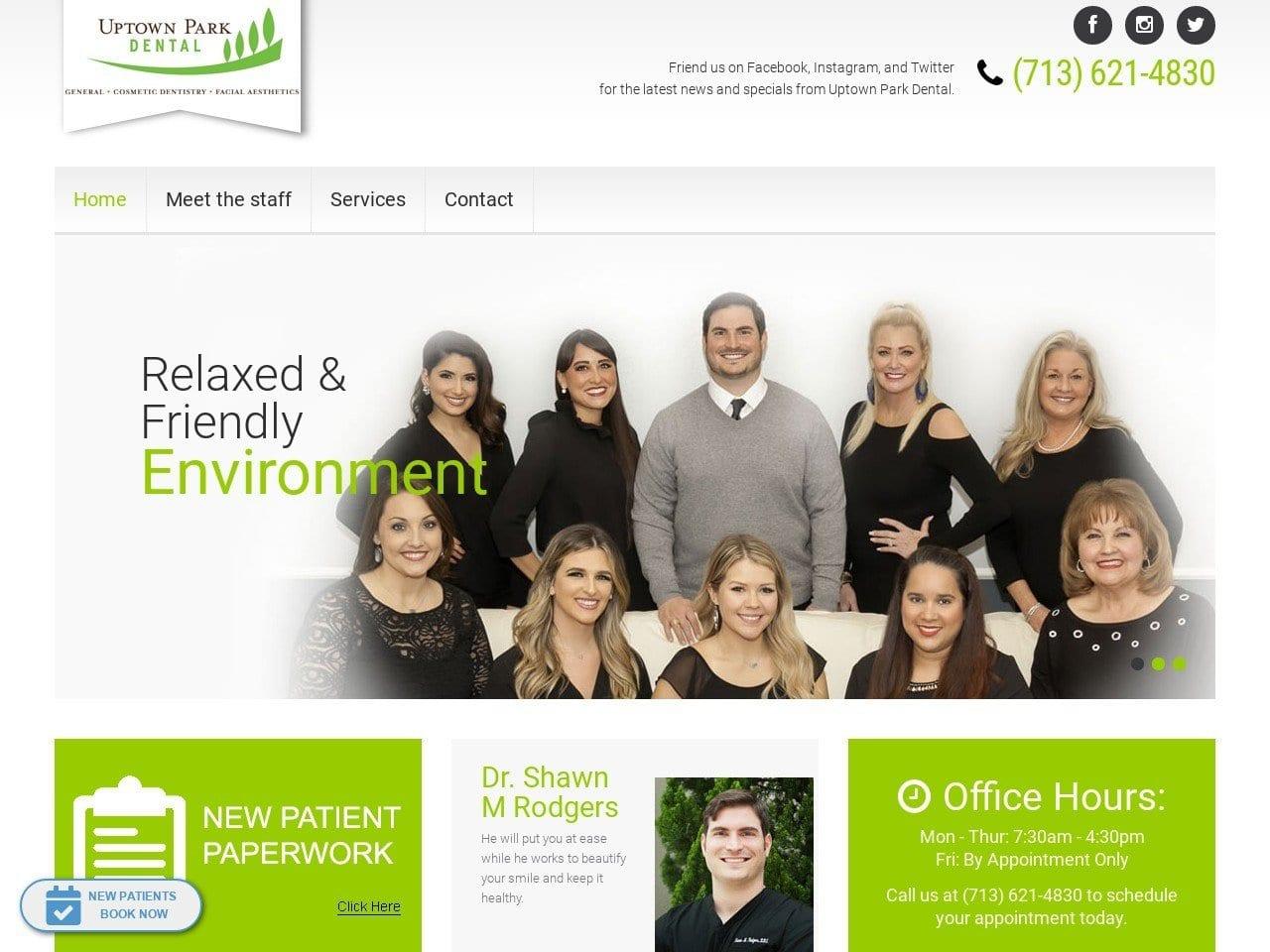 Uptown Park Dental - Shawn M. Rodgers, DDS, PLLC screenshot
