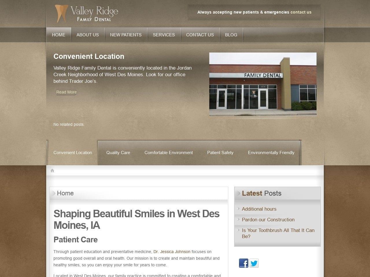 Valley Ridge Family Dental screenshot