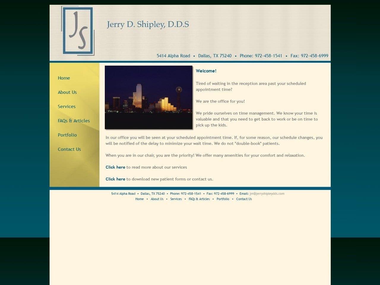 Dr. Jerry D. Shipley DDS