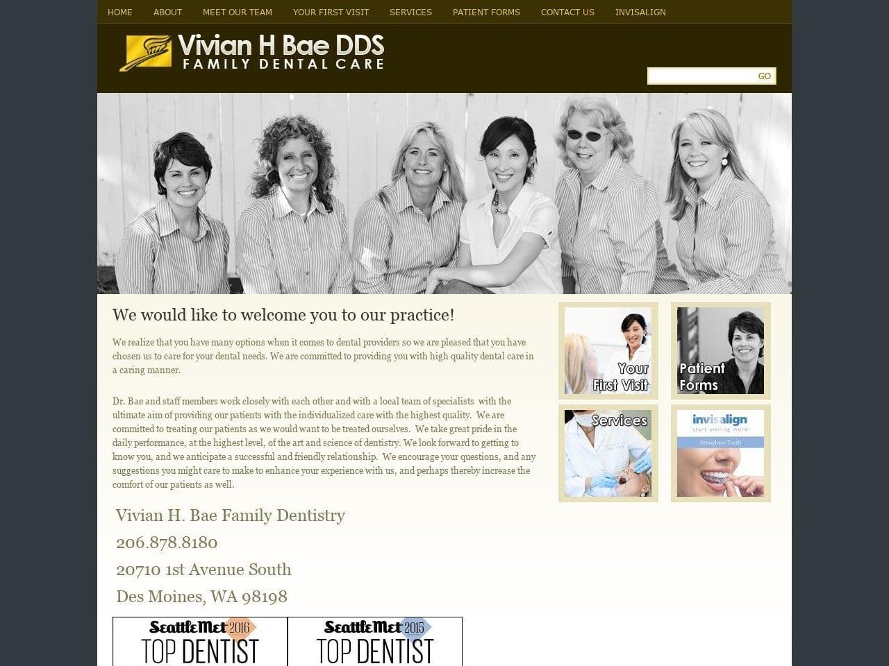 Dr. Vivian H. Bae DDS screenshot